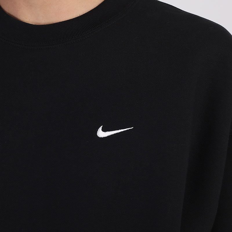 мужская черная толстовка Nike NikeLab Fleece Crew CV0554-010 - цена, описание, фото 3